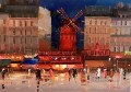 Moulin Rouge de noche Kal Gajoum por cuchillo